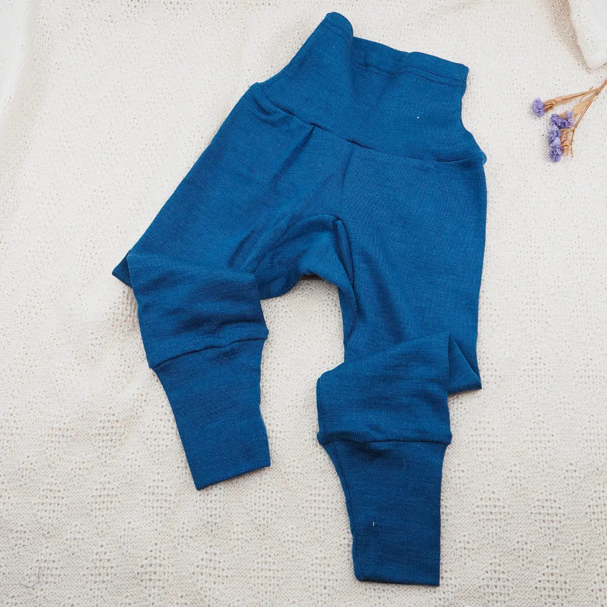Pantalon pour bébé en laine et soie Cosilana