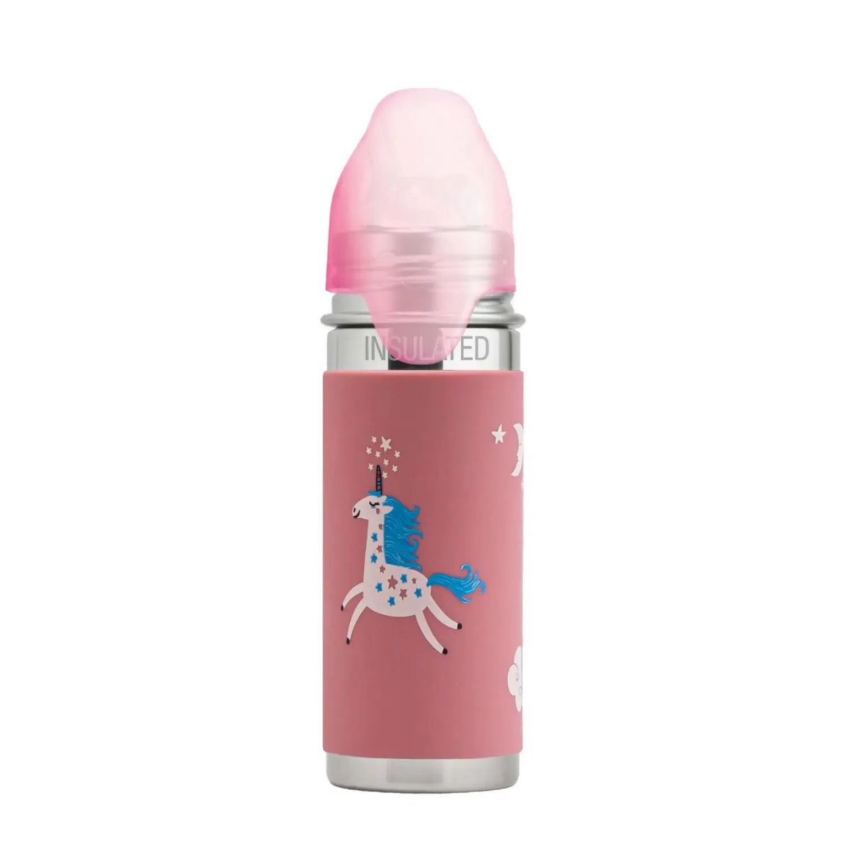 Gourde à paille Free Inox Isotherme 260ml Pura - Licorne 