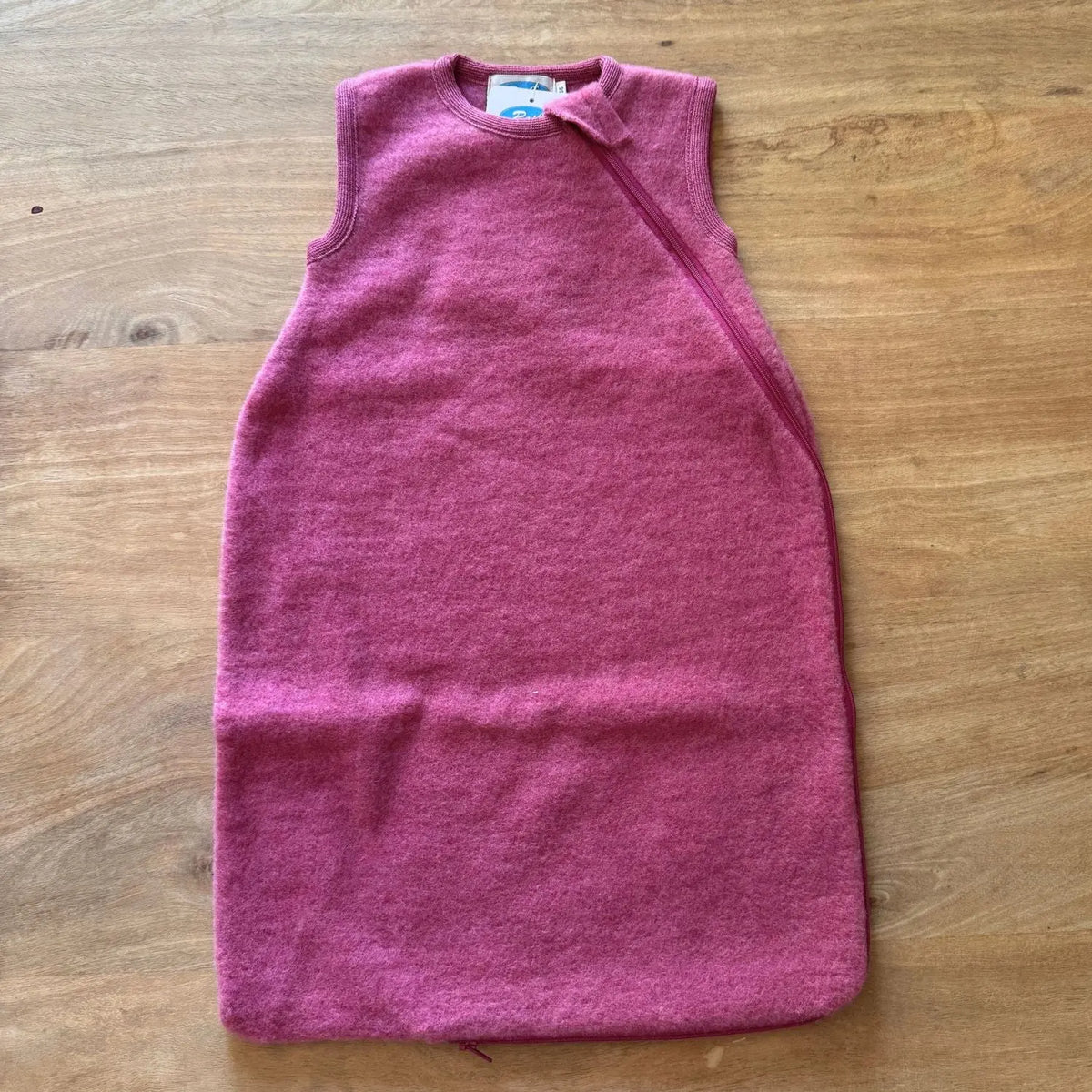 Gigoteuse sans manches en polaire de laine bio Reiff - Mauve 