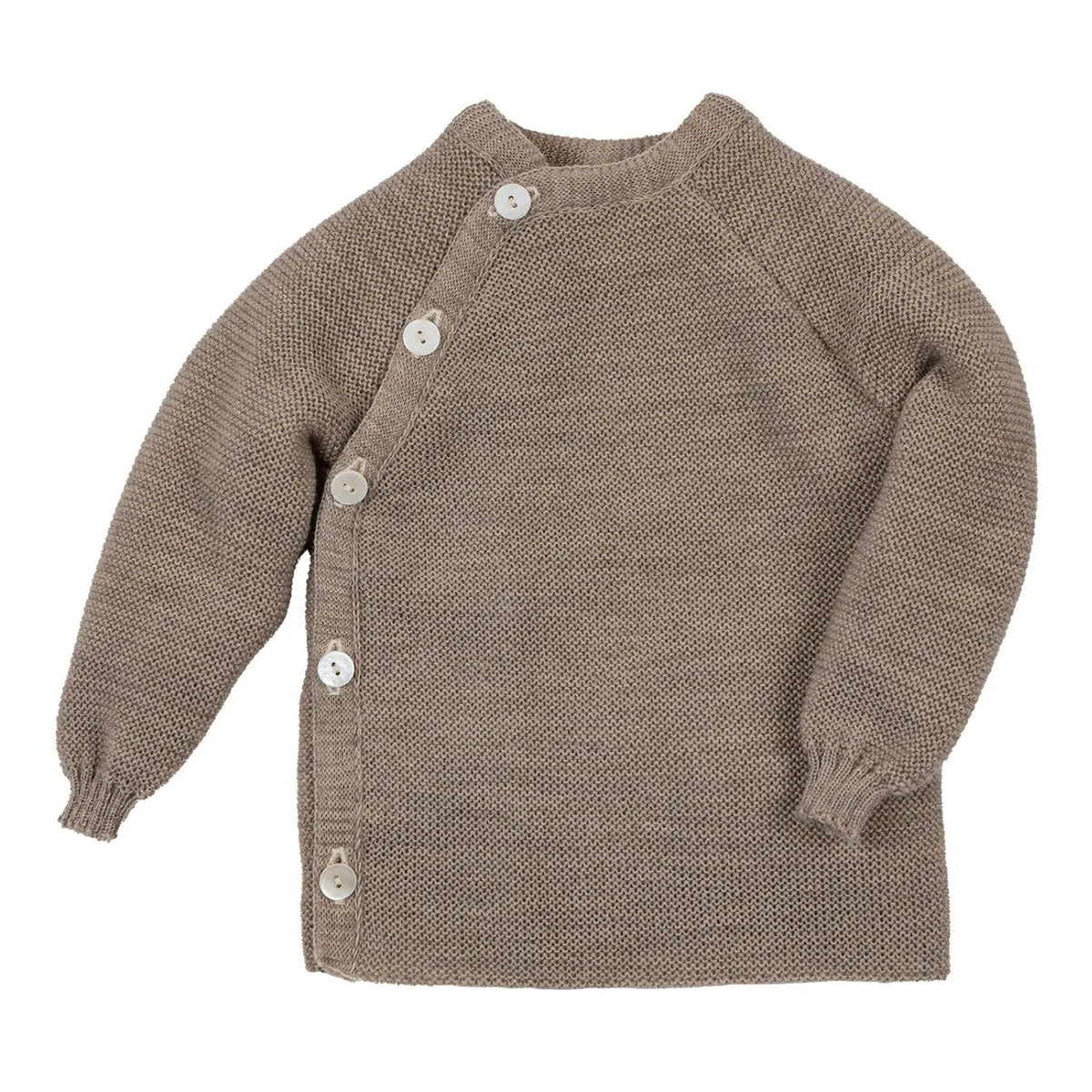 Gilet bébé en laine mérinos bio Reiff – Sable - Lilinappy