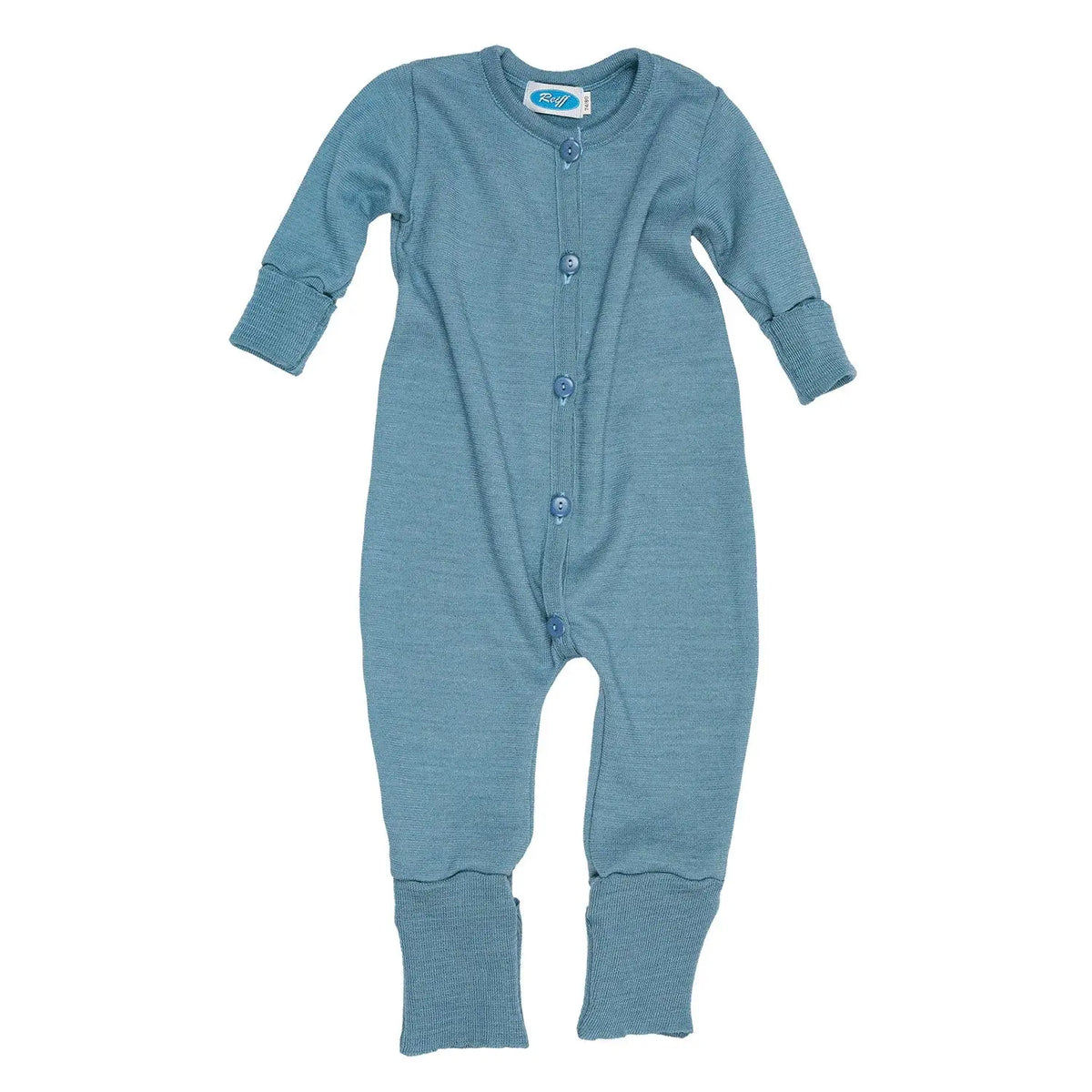 Pyjama en éponge de laine et soie Reiff - Aqua
