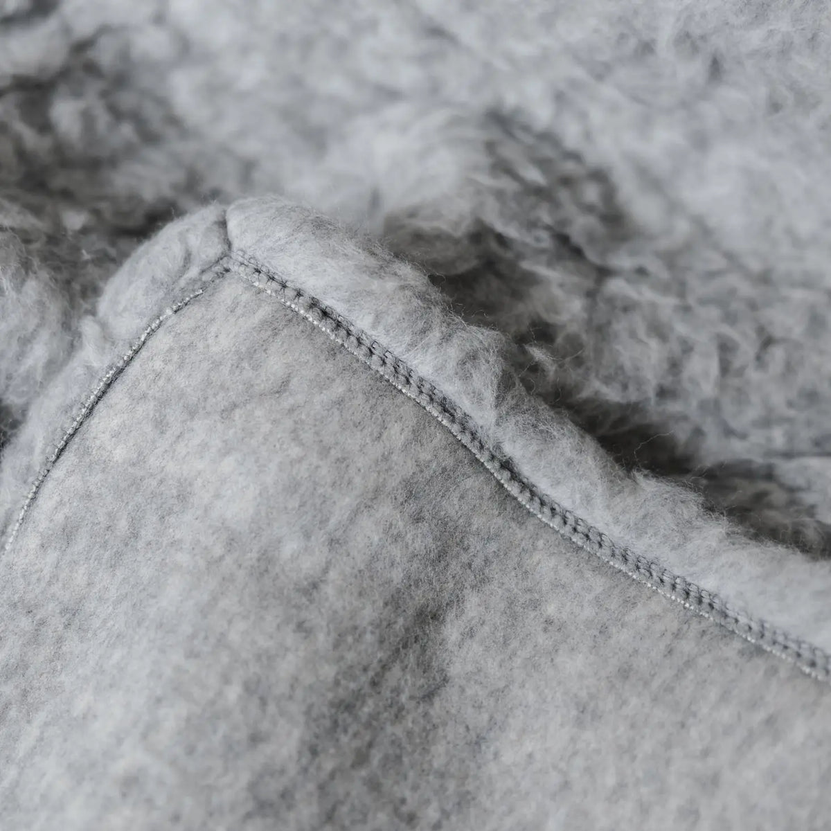 Couverture pure laine vierge /Cachemire Saling 150x190cm - Gris