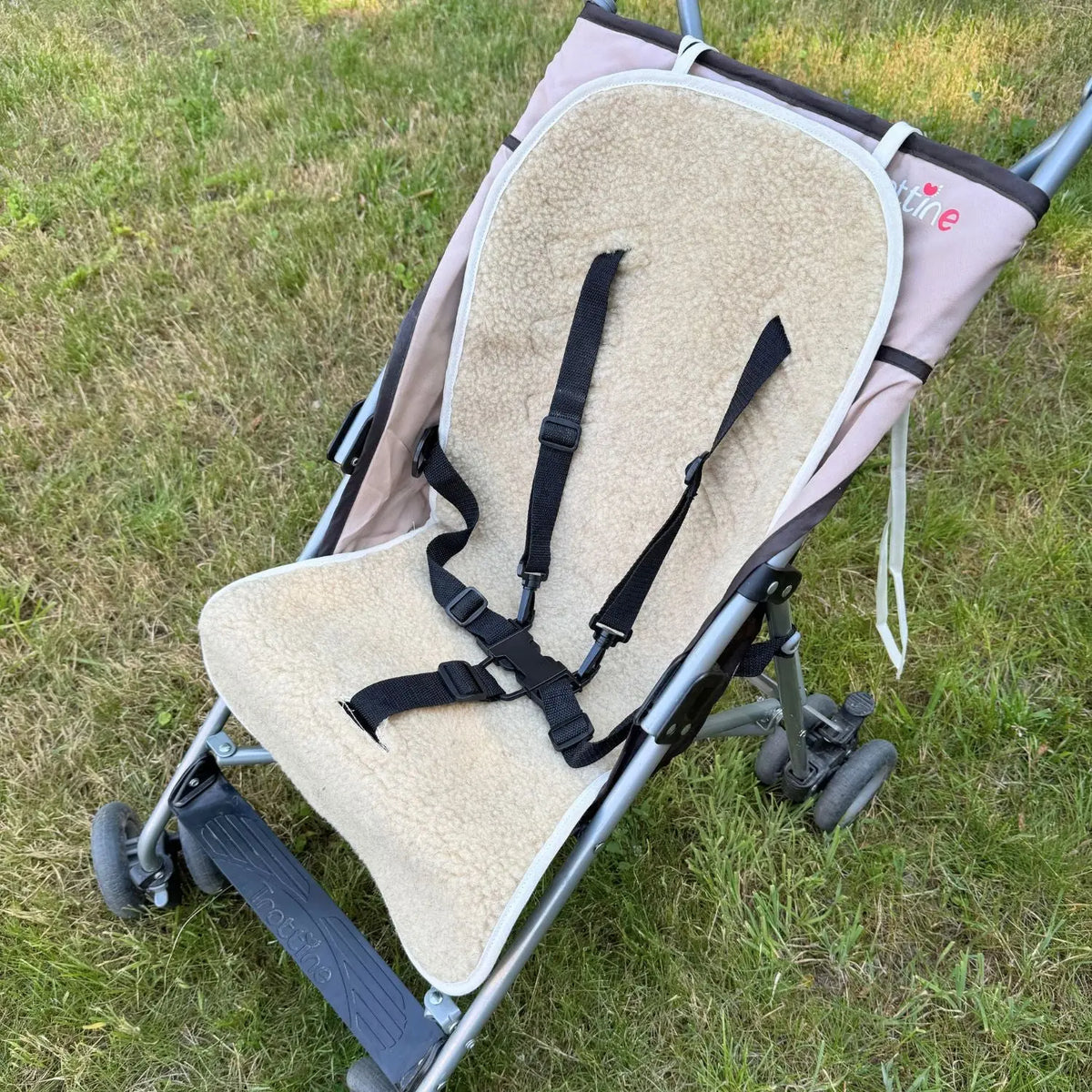 Assise pour poussette & siège auto en laine Sassoupi - Beige 