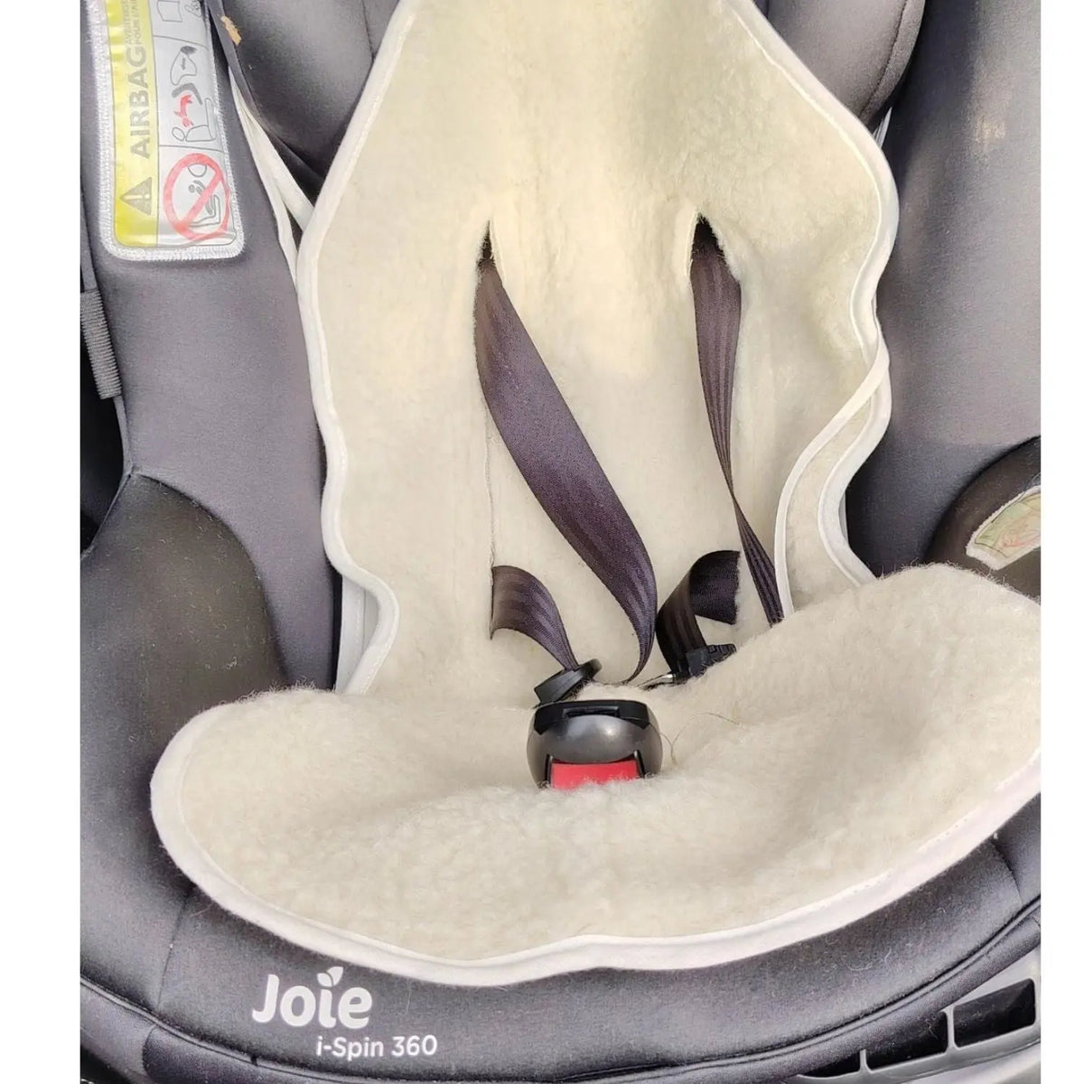 Assise universelle pour poussette & siège auto en laine Sassoupi - Naturel