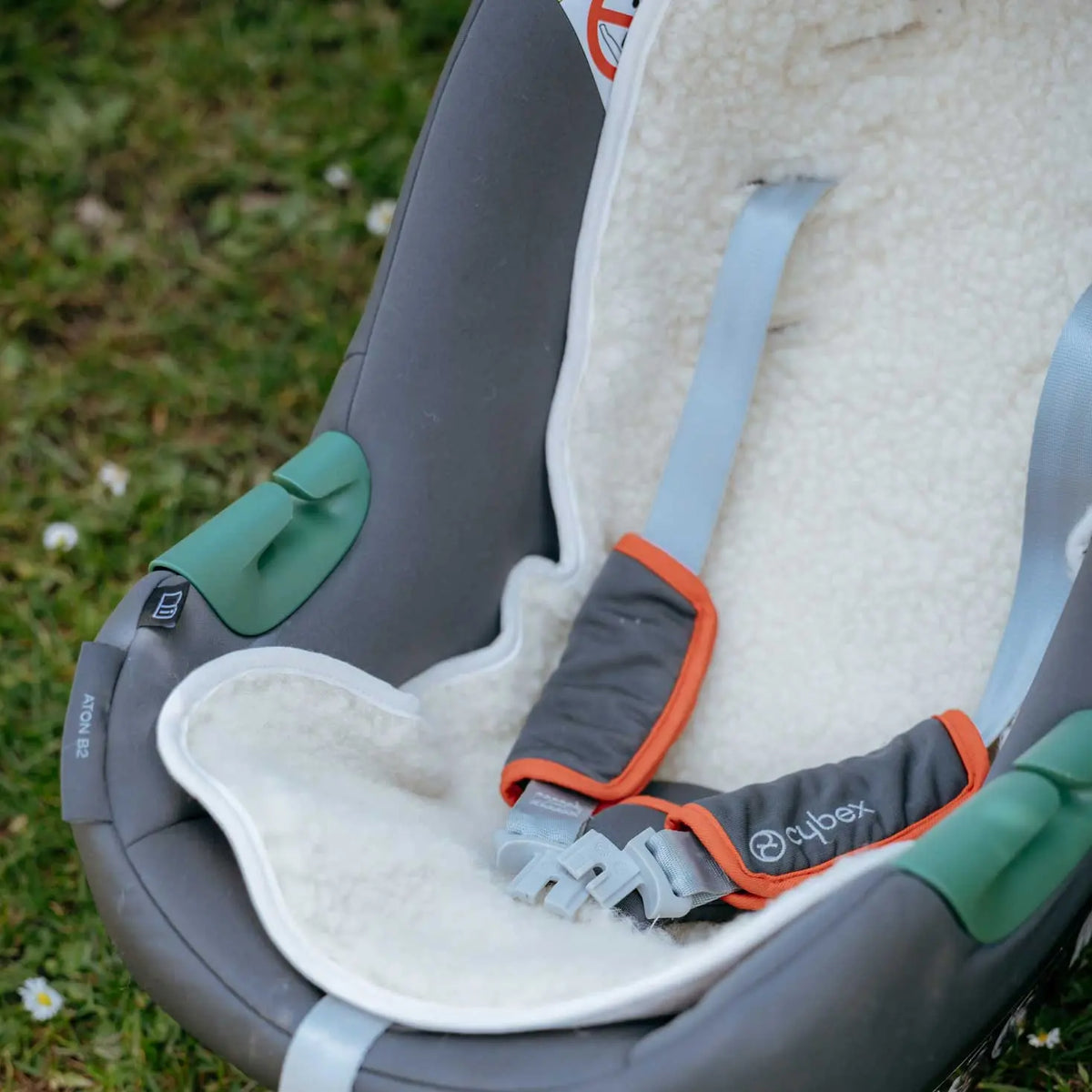Assise pour poussette & siège auto en laine Sassoupi 