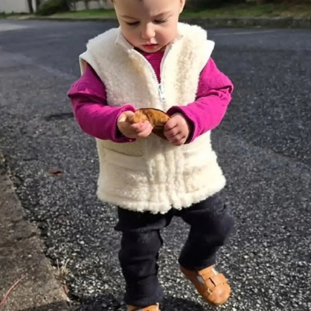 Gilet en laine pour enfant Sassoupi sans manches