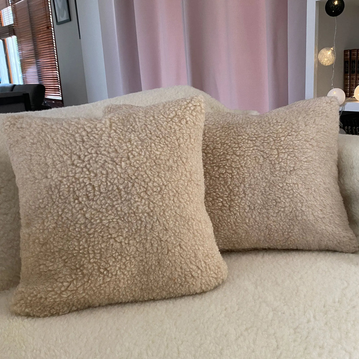Oreiller en pure laine et coton Sassoupo - 40x40cm 