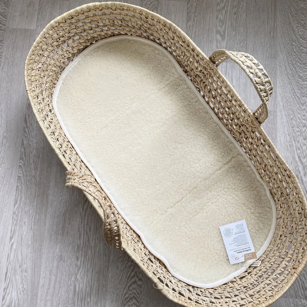 Protège-matelas couffin en laine vierge Sassoupi 42 x 80cm 