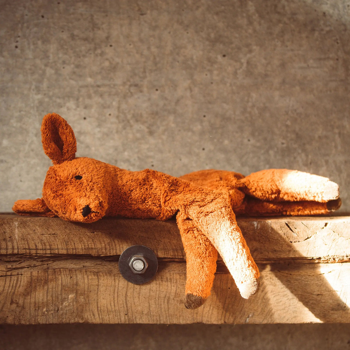 Doudou bouillotte en coton bio & laine Senger Naturwelt - Faon 