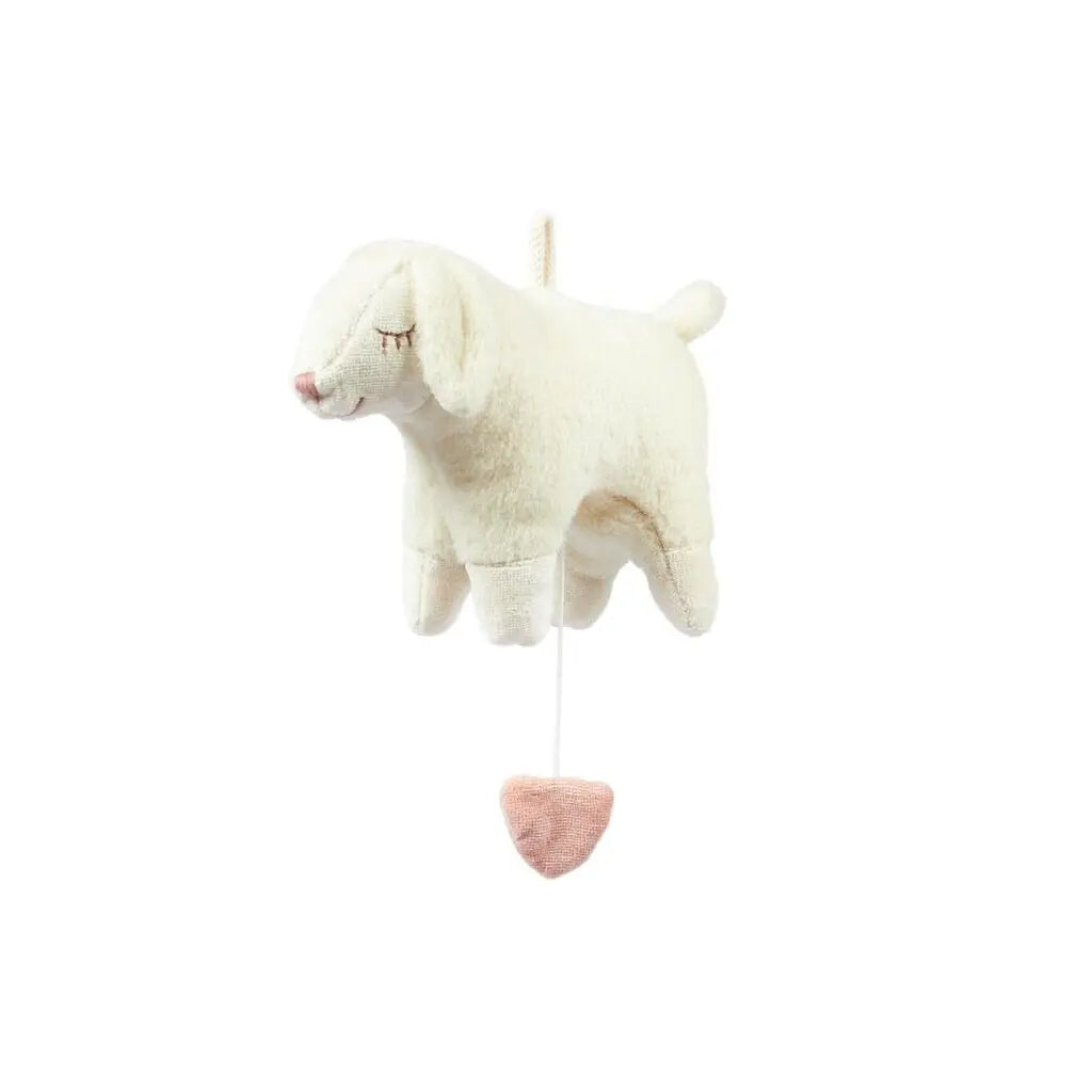 Peluche musicale en coton bio & laine Senger Naturwelt - Mouton 