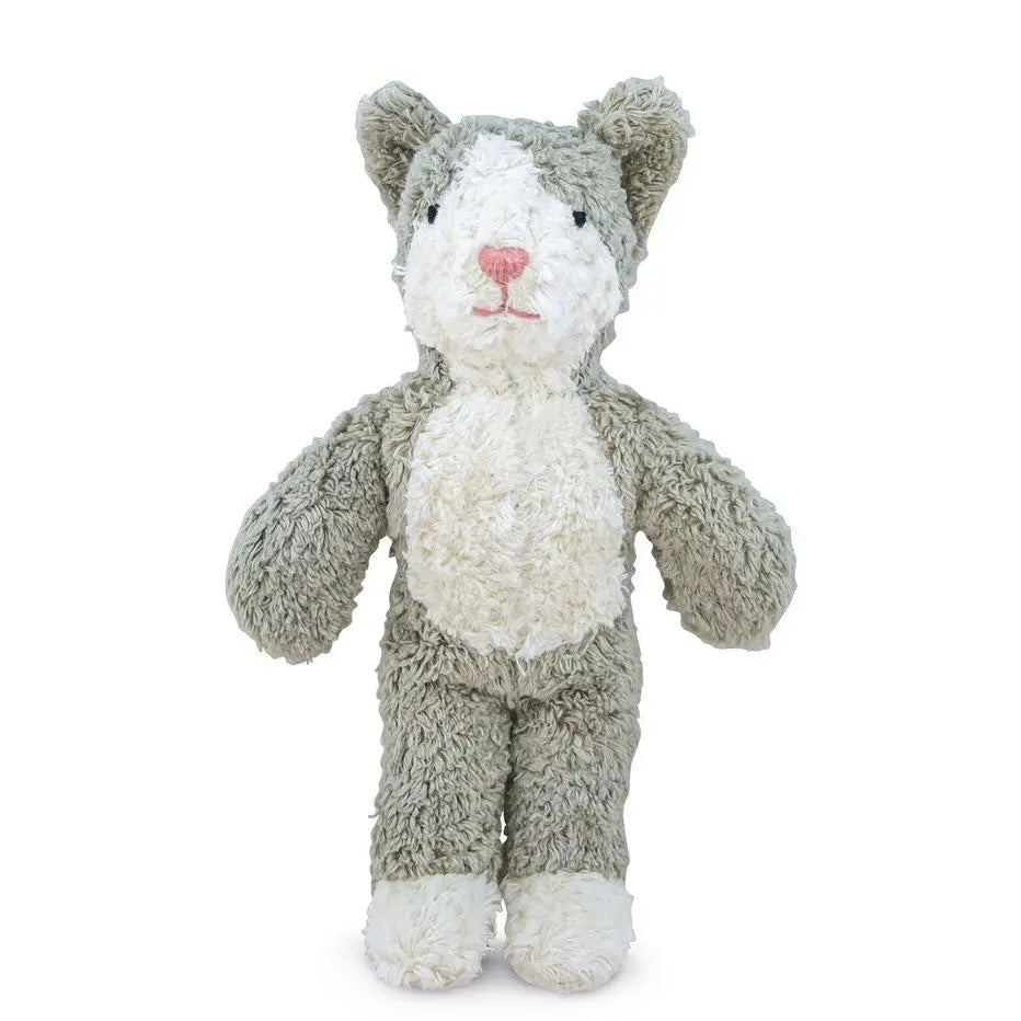Doudou bébé chat en coton bio & laine Senger Naturwelt 