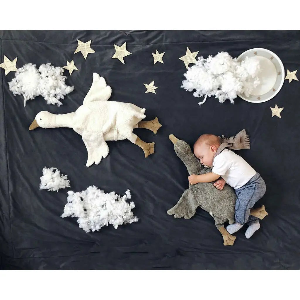 Doudou bouillotte Oie Grise Senger Naturwelt – Large - Lilinappy