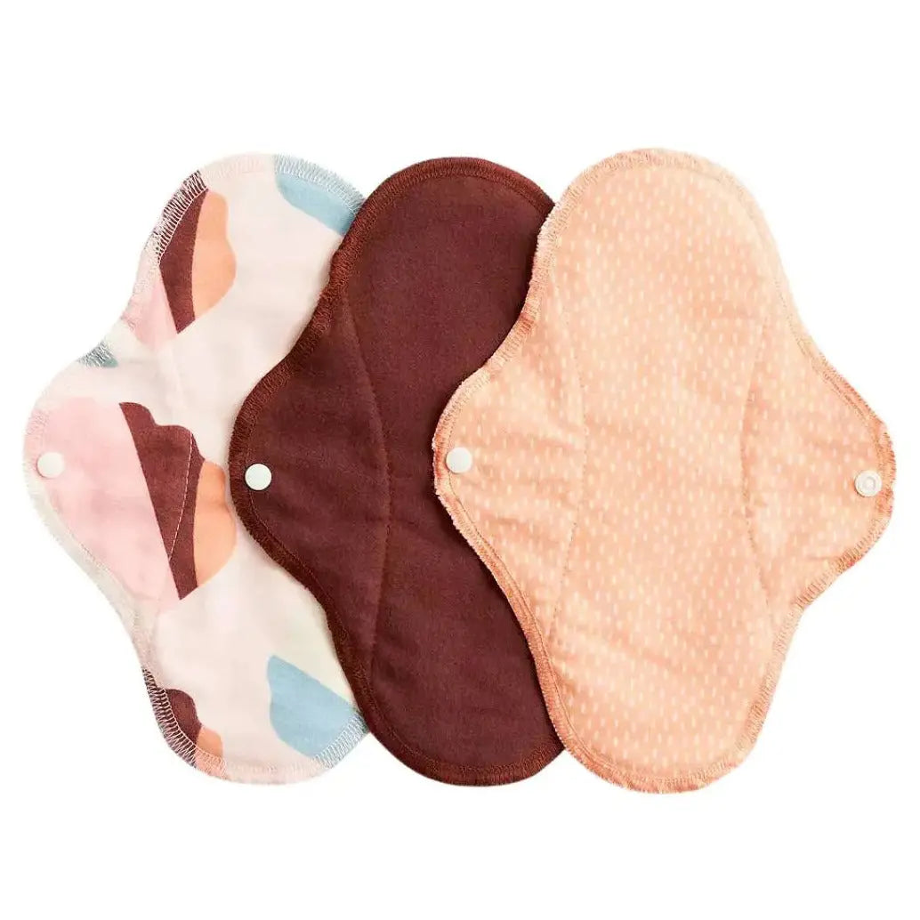Lot de 3 serviettes hygiéniques lavables Imse Care - flux normal - Lilinappy