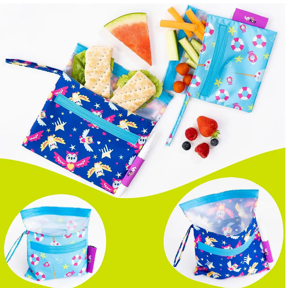 Sacs à collation réutilisables Tidy Tot 