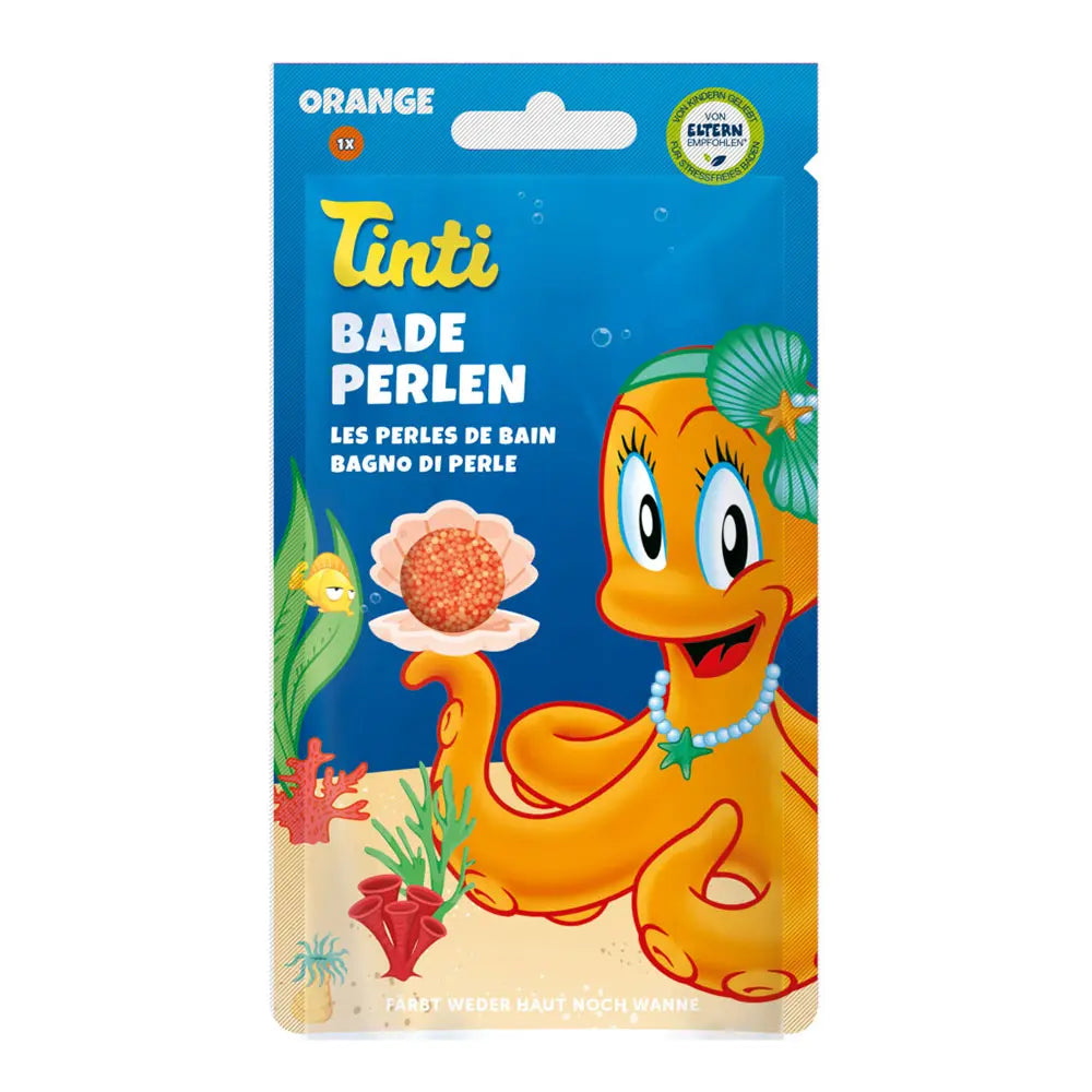 Perles de bain orange Tinti